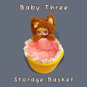 Baby Three Storage Basket Chestnut Fox